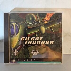 Sierra Silent Thunder A-10 Tank Killer II PC Game CD-ROM Vintage Dynamix‎